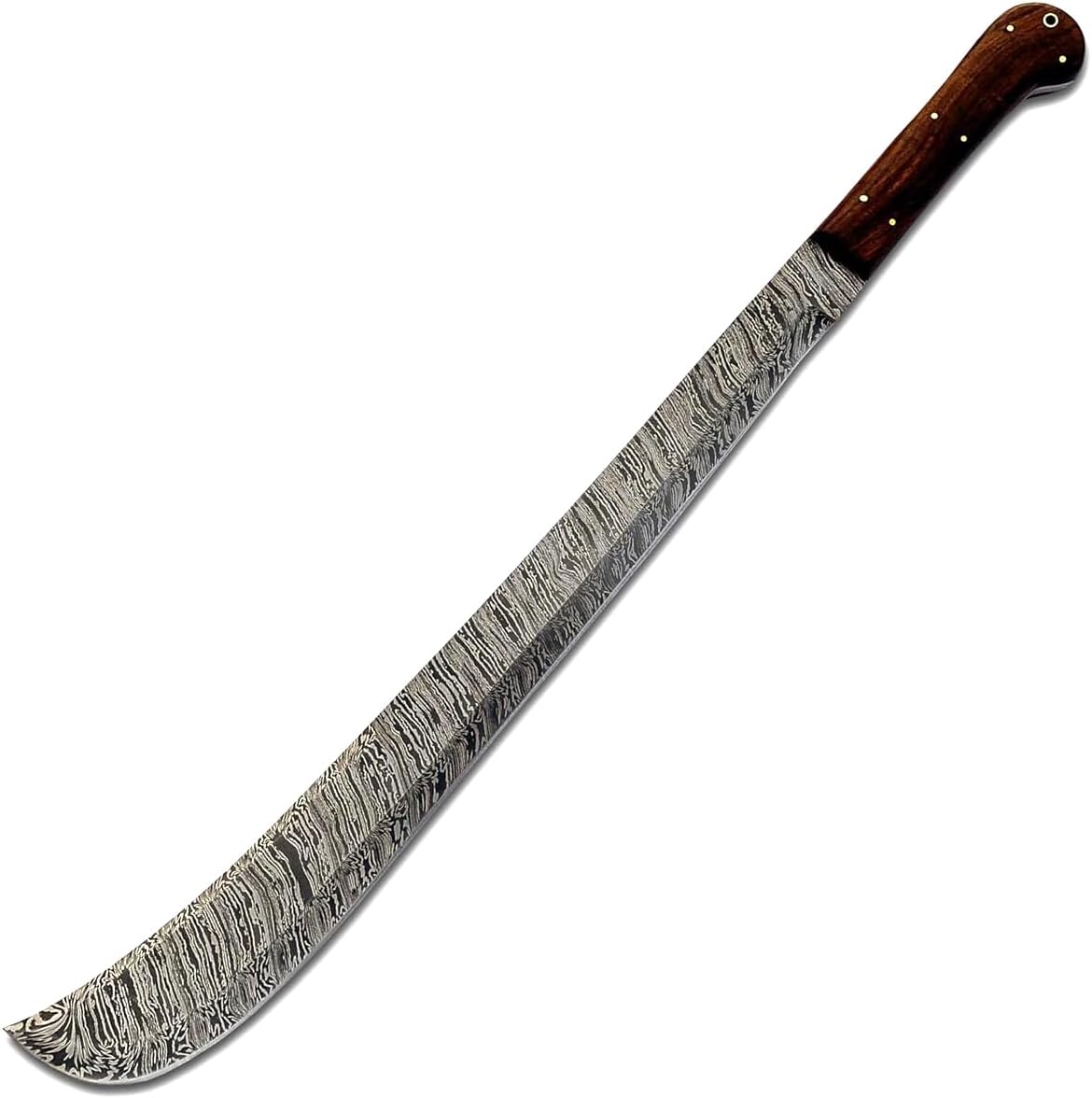 Custom Handmade Damascus Steel 28 Inches Hunting Sword Knife with Sheath 6056