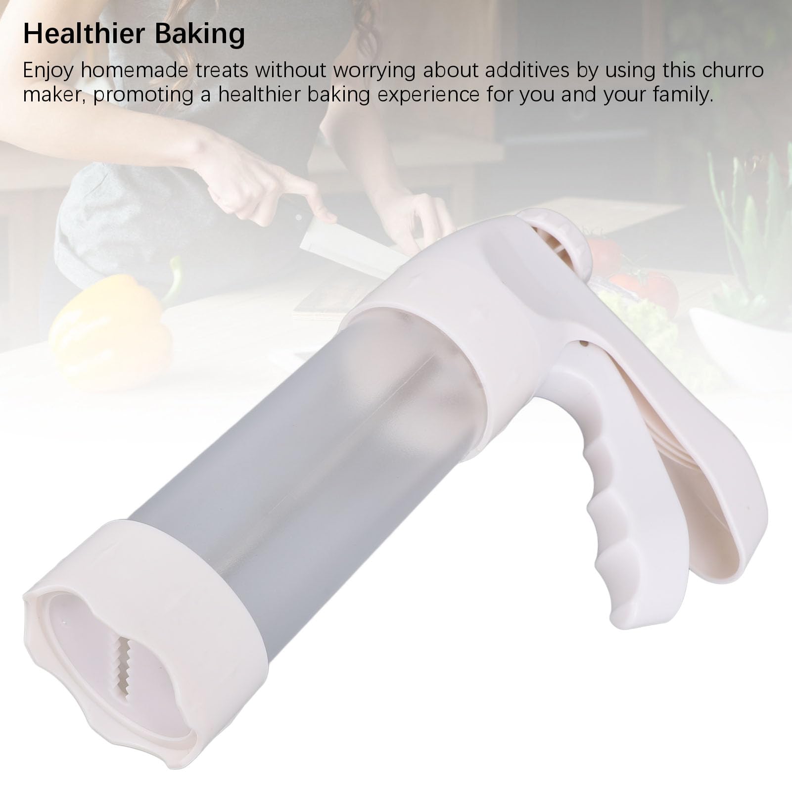 Cookie Press Gun Kit, Spritz Cookie Press for Baking, Featuring 12 Decorative Stencil Discs and 6 Icing Tips, for DIY Biscuit Cake Dessert Making and Decorating Baking Supplies