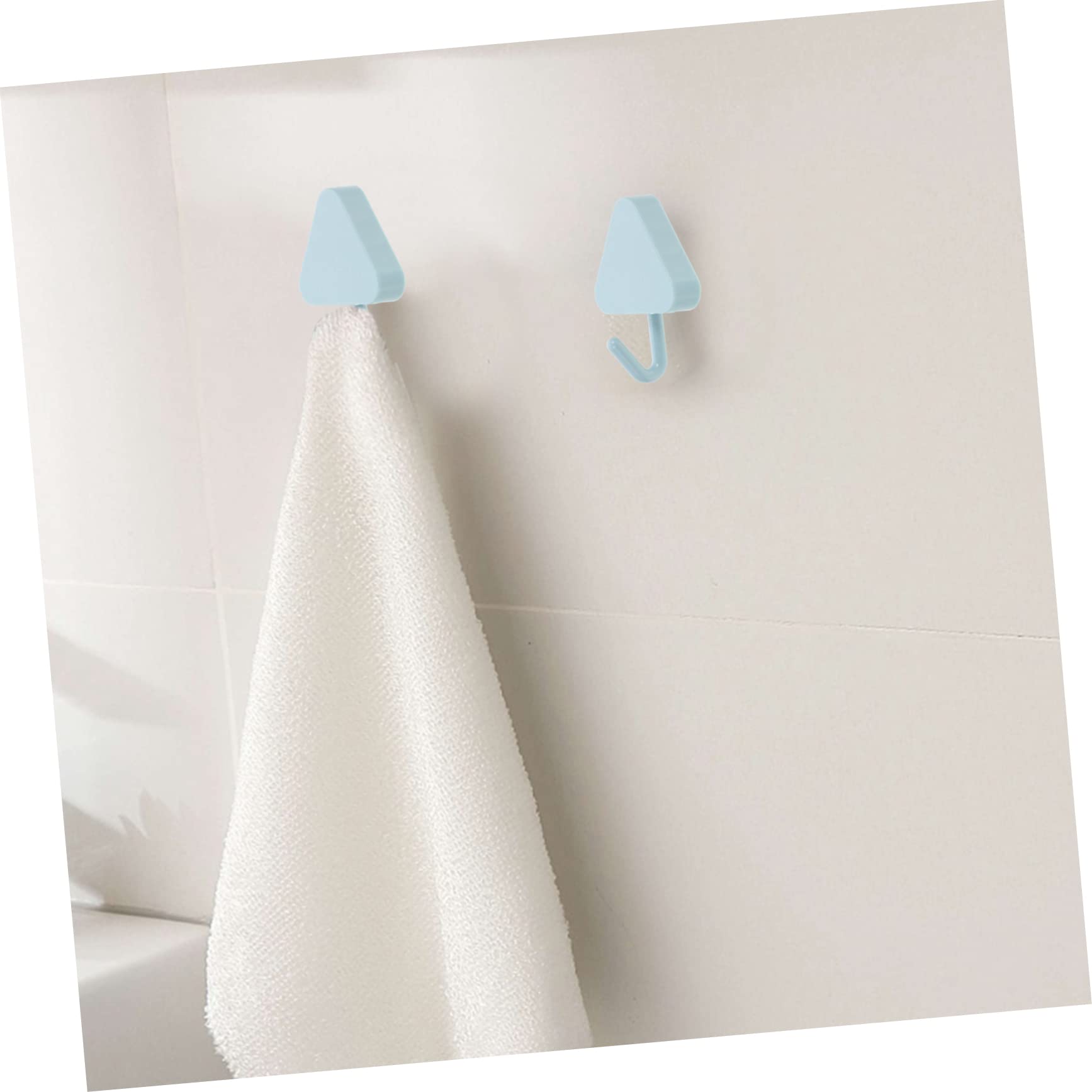 VASDEV 100 Ganchos Cuadrados sin Clavos, Colgador Multiusos, Perchas de Alta Resistencia, Ganchos para Colgar Toallas, Perchero para casa de Campo, Perchero para Colgar en la Pared del ba