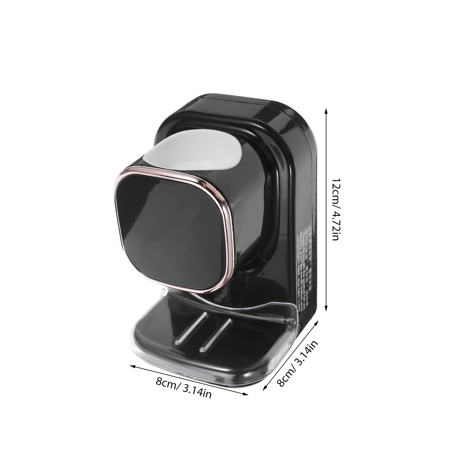 Abaodam Porta Dentifricio a Parete Elettrico Sensore, Dispenser Automatico per Tubetti, Piccolo e Resistente All’usura, per Bagno e Cucina, Strumento Pratico per Adulti