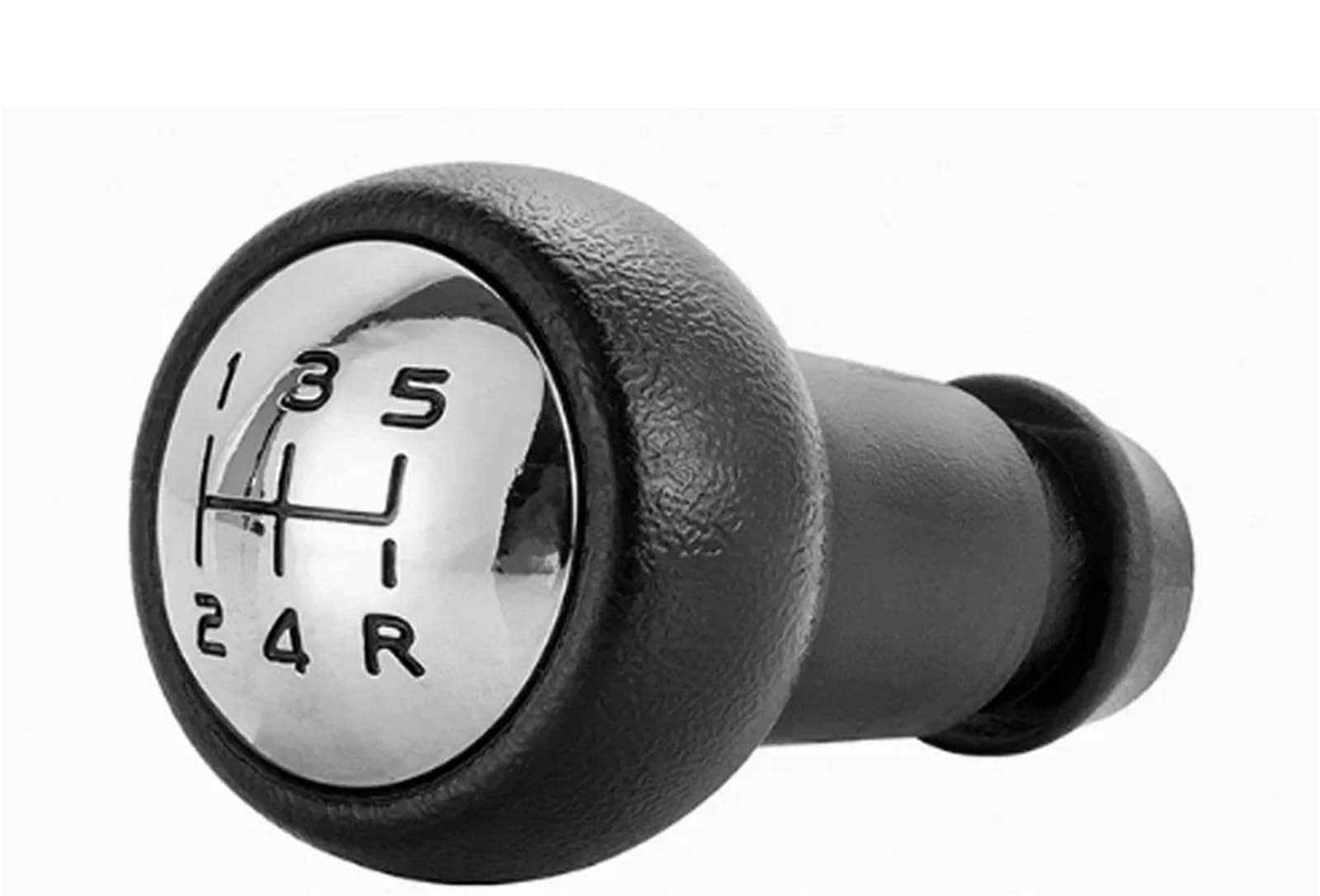 Qmtvfsrh Silvery Car Gear Shift Knob For Peugeot 206 207 306 307 308 3008 406 4007 5-Speed Transmission Gear Lever Replacement Adapter Manual Shift Knob Head