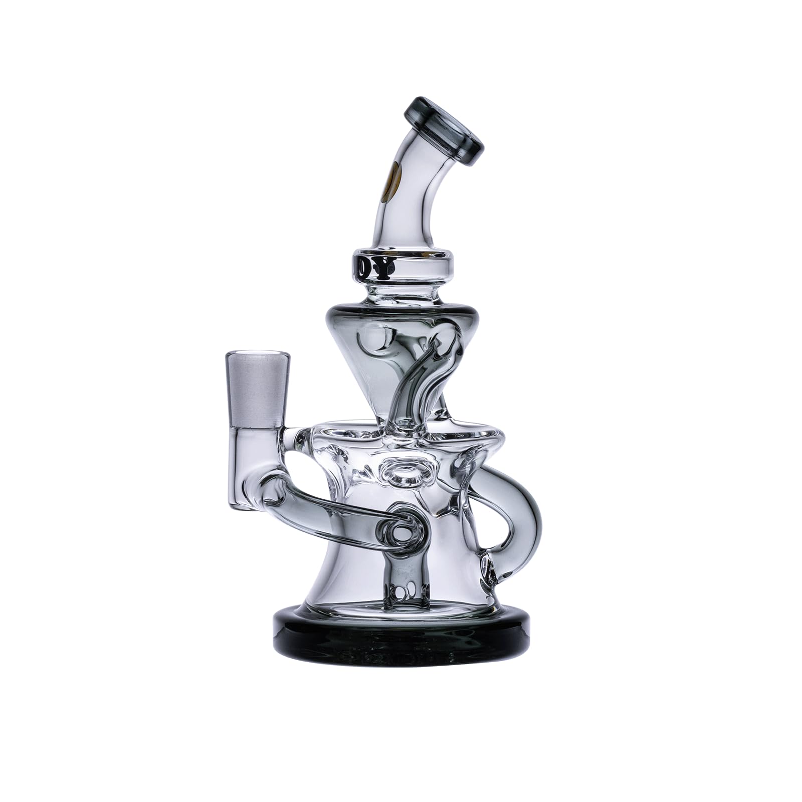 Goody Glass Miss Swiss Mini Dab Rig 4Piece Kit Bong - Smoke