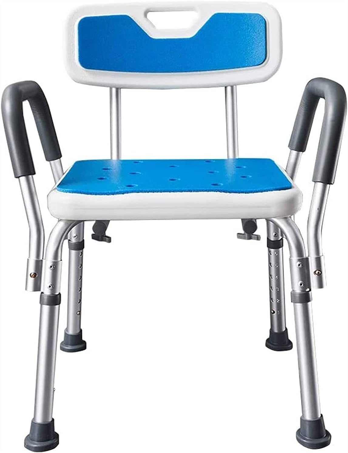 EROOLU Elderly Disabled Bathroom Stools, Adjustable Height