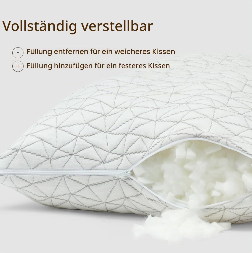 Coop Home Goods Waren 20 X 54-Zoll geschreddert Speicher Körper Schaumkissen mit Bambus abgeleitet, Viskose und Polyester Mischung Abdeckung