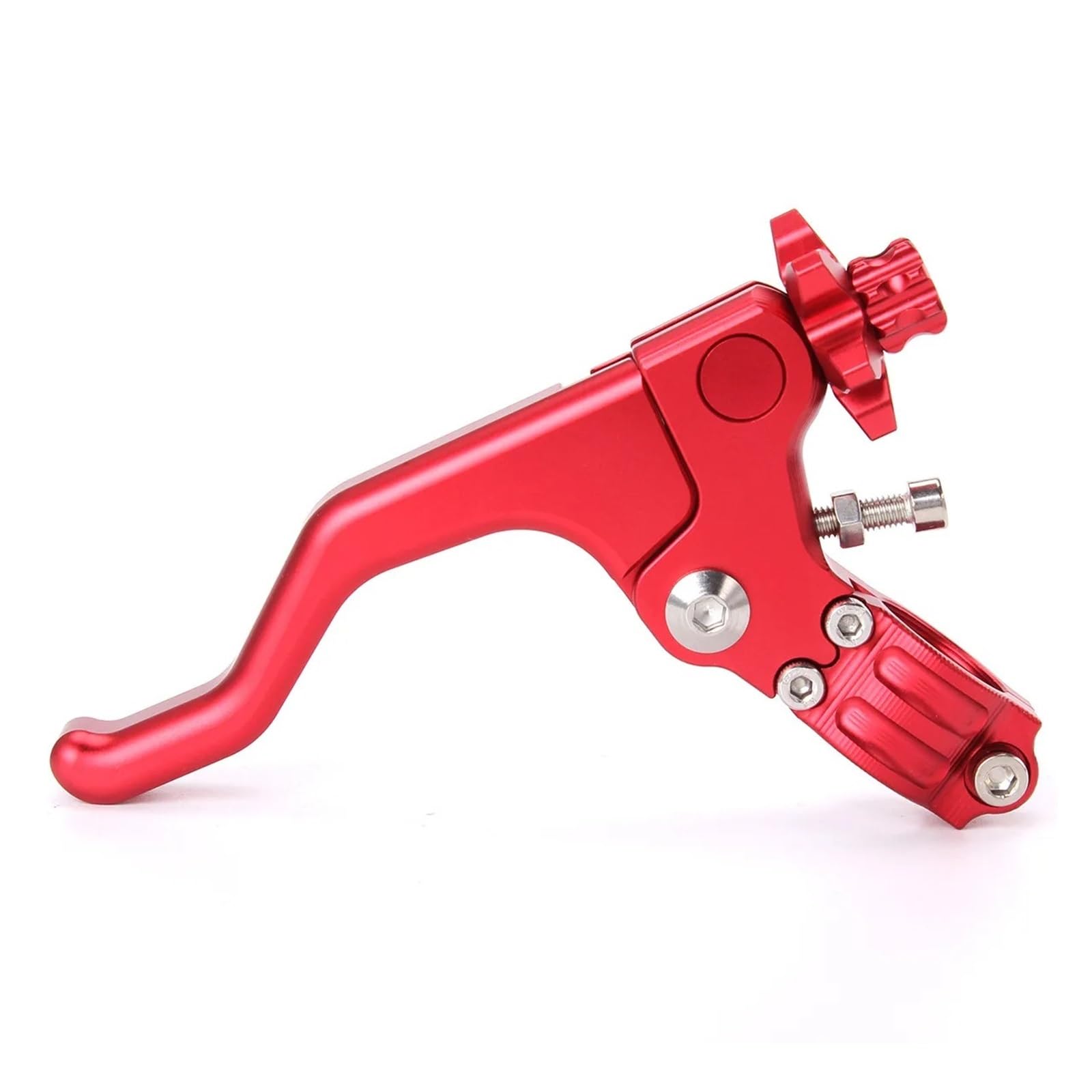 JWQEBNS Motorcycle Brake Clutch Levers for CRF250R CRF450R CRF230F XR230 for Suzuki for Ducati for Kawasaki 22MM CNC Short Stunt Clutch Lever Cable System(Red)