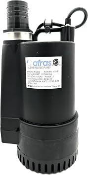 Afras RS400 PRO 1/2 HP Submersible High Efficiency Sump Pump with Electronic Control