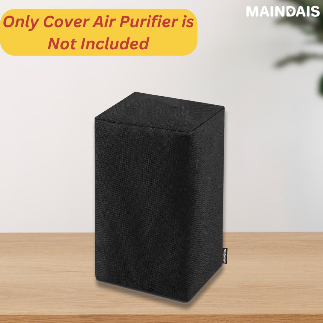 MAINDAIS Dust Proof Water Proof Washable Air Purifier Cover for FJY4033IN Size (L X W X H - 24 X 24 X 52 CM) (MDAPC-105-BLACK) 3
