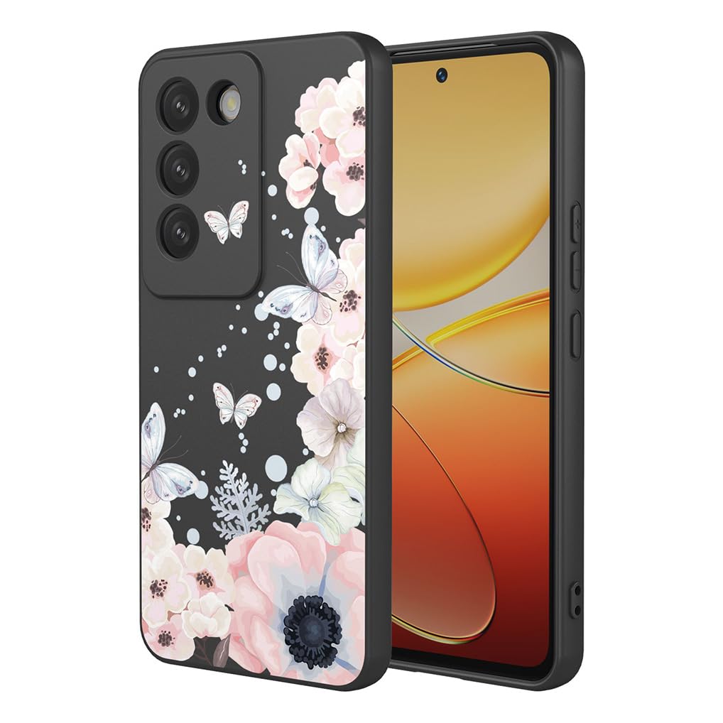 SEAHAI Handyhülle Für Vivo V40 SE 5G – Stoßfest, Mit Ständer, Militärischer Schutz, Schwarz