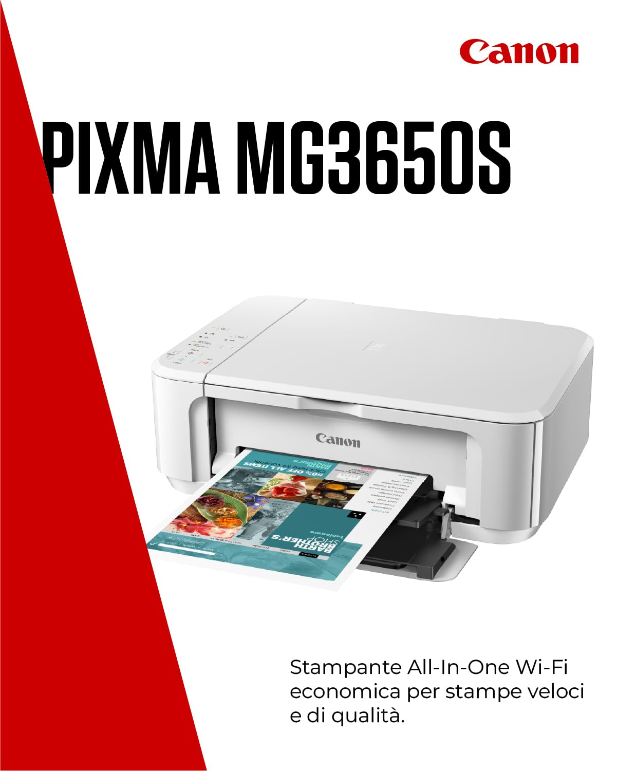 Canon PIXMA MG3650S Stampante Multifunzione Wireless per Casa