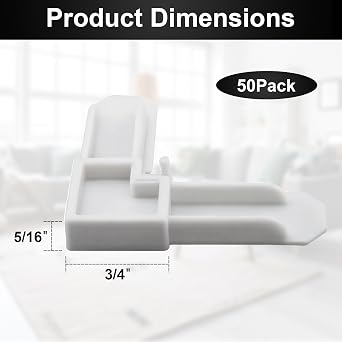 50 Screen Frame Corner 5/16.x 3/4.& 25 Window Screen Tension Spring Clips