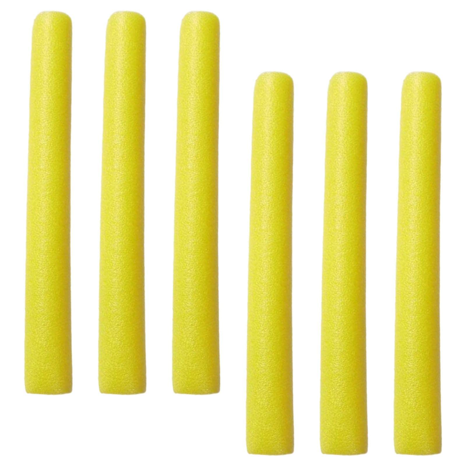 Baoblaze 6x Trampoline Enclosure Pole Foam Sleeves Padding Foam Protective Sleeve Trampoline Pole Covers for Indoor Pipe Kids Trampoline Accessories (Yellow)
