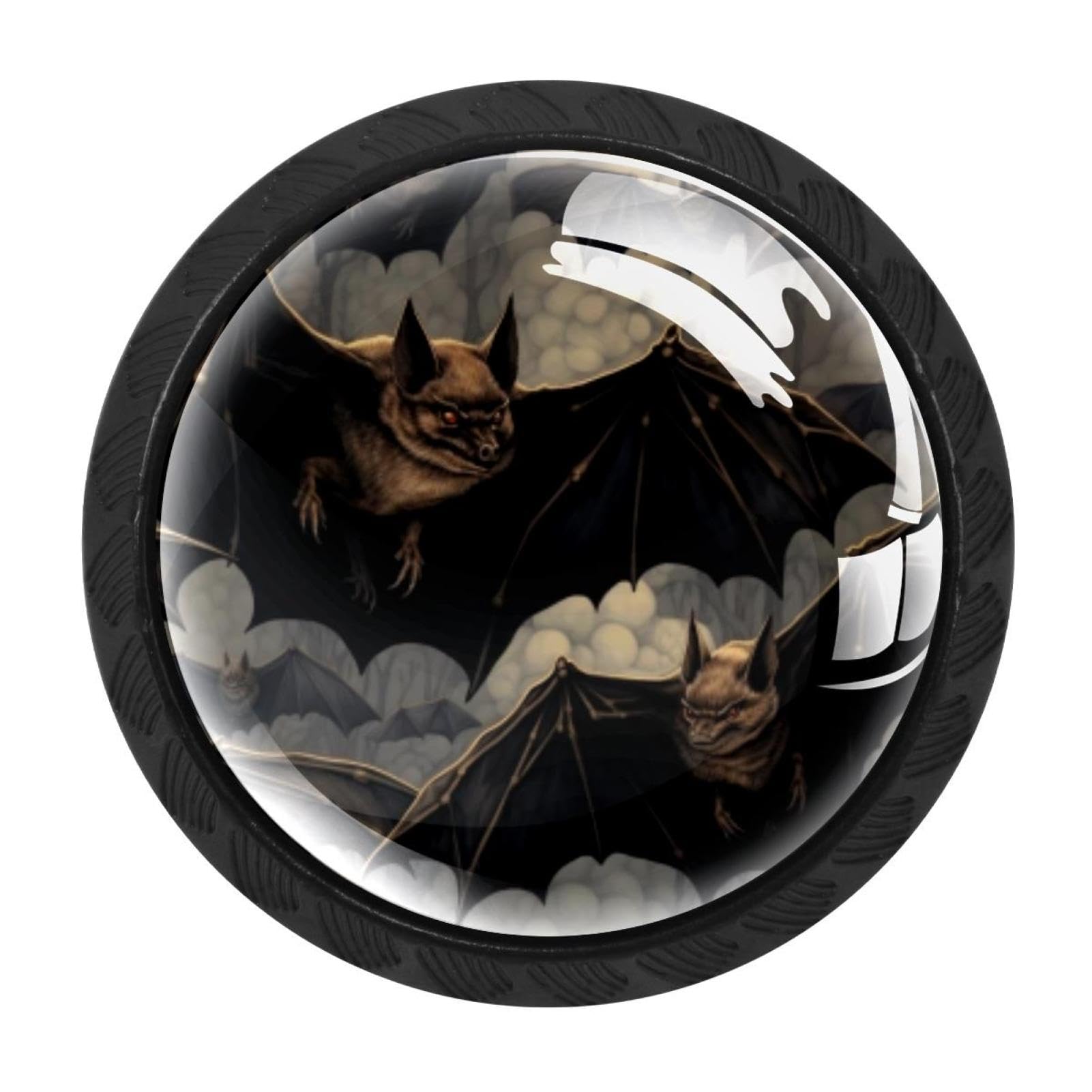 Chenzzzz Multicolored 10 4 Pack Bat Kitchen Cabinet Knobs Drawer Knobs Dresser Knobs Matte Black Zinc Knobs Drawer Pulls Door Knobs Dresser Drawer Handles Knobs For Dresser Drawers