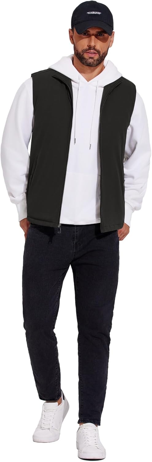COOFANDY Men's Casual Outerwear Vest Lightweight Full-Zip Sleeveless Jacket Outdoor Hiking Travel Golf Vest with Pockets - Image 4