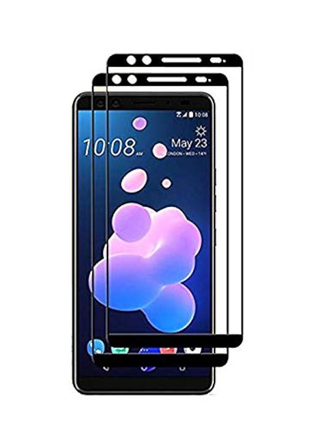 HTC U12 Plus Screen Protector Tempered Glass, Ultra-Clear, HD, 2 Pack