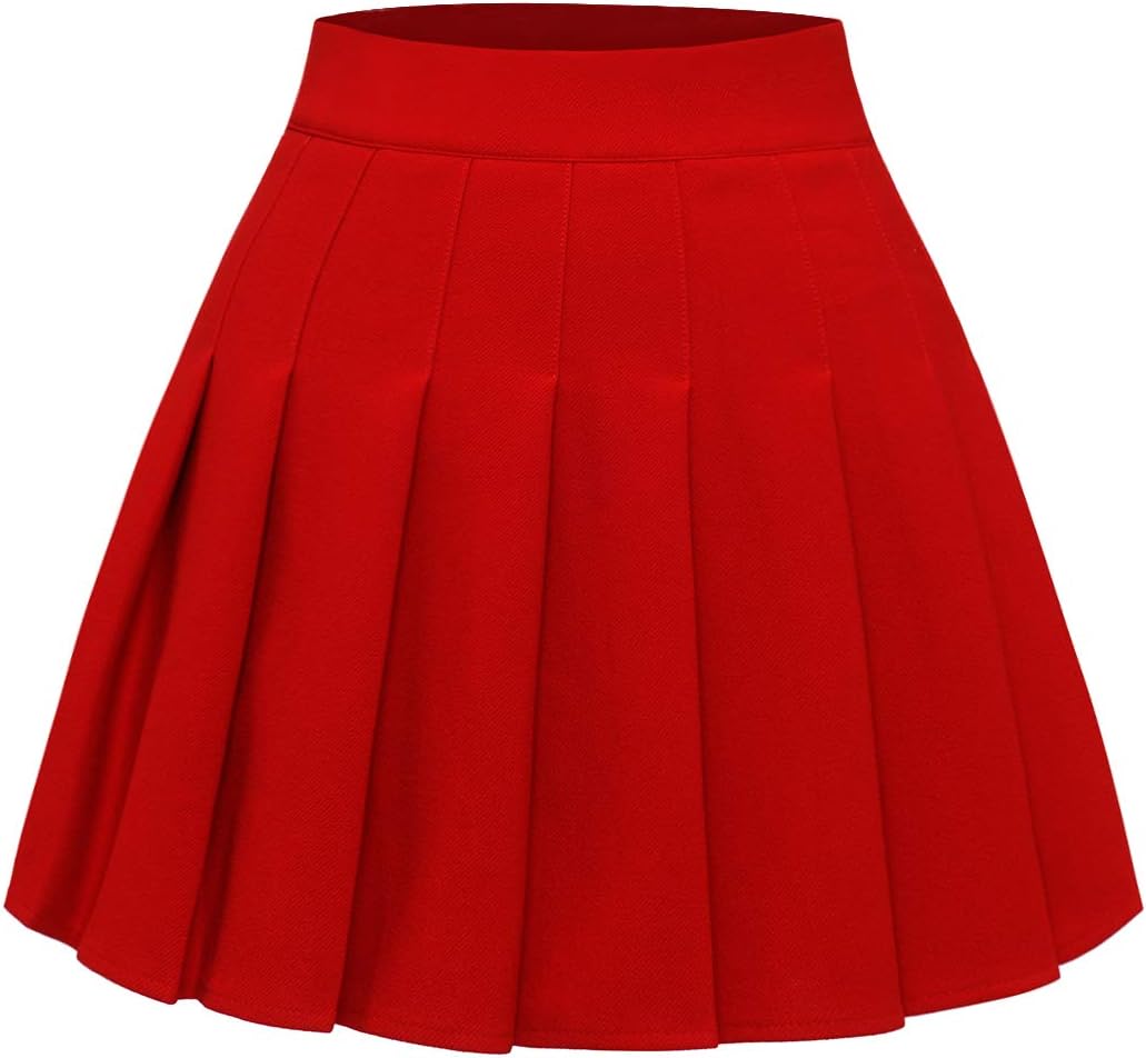 Pleated Skirts for Women High Waist Mini Tennis Skater Skirt Casual Basic Skirts Ch...