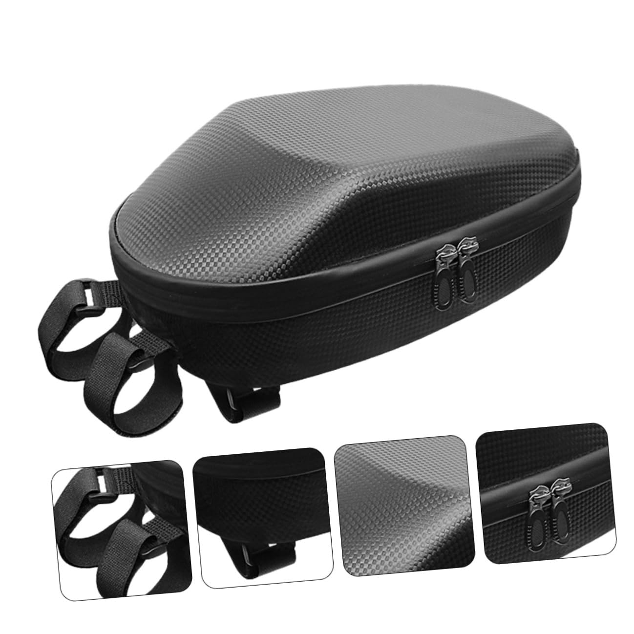 Borsa Manubrio per Bicicletta Grande Capacità 1-2l in Pvc e Eva Robusta e Resistente, Comoda da Trasportare per Uscire in Bici
