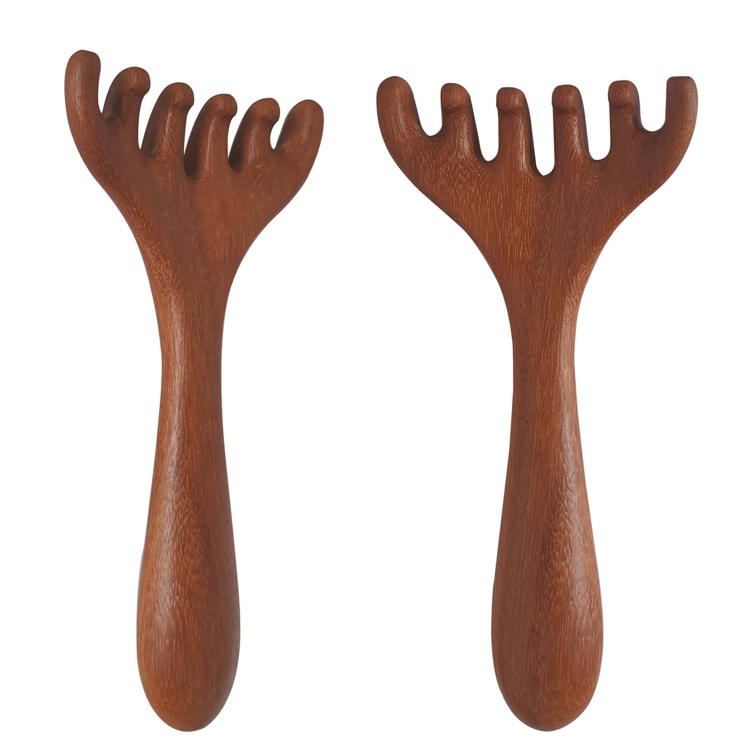 Head Massager Scalp 2 Pack, Protable Head Scratcher Massager for Relaxation & Stress Reduction, Scalp Wood Comb Gift for Mother, Sister and Lover