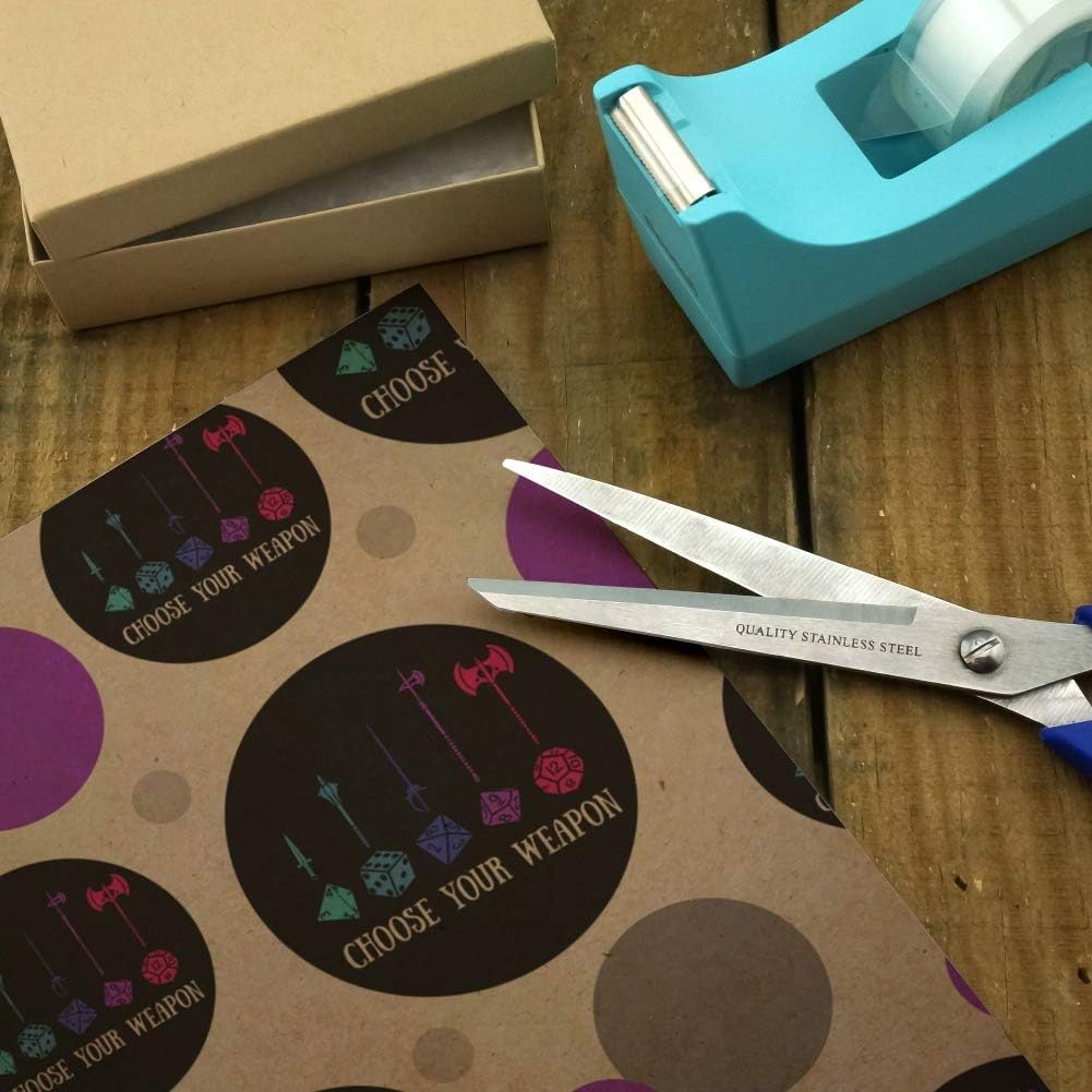 GRAPHICS & MORE Choose Your Weapon Dungeon RPG Dice Premium Kraft Gift Wrap Wrapping Paper Roll