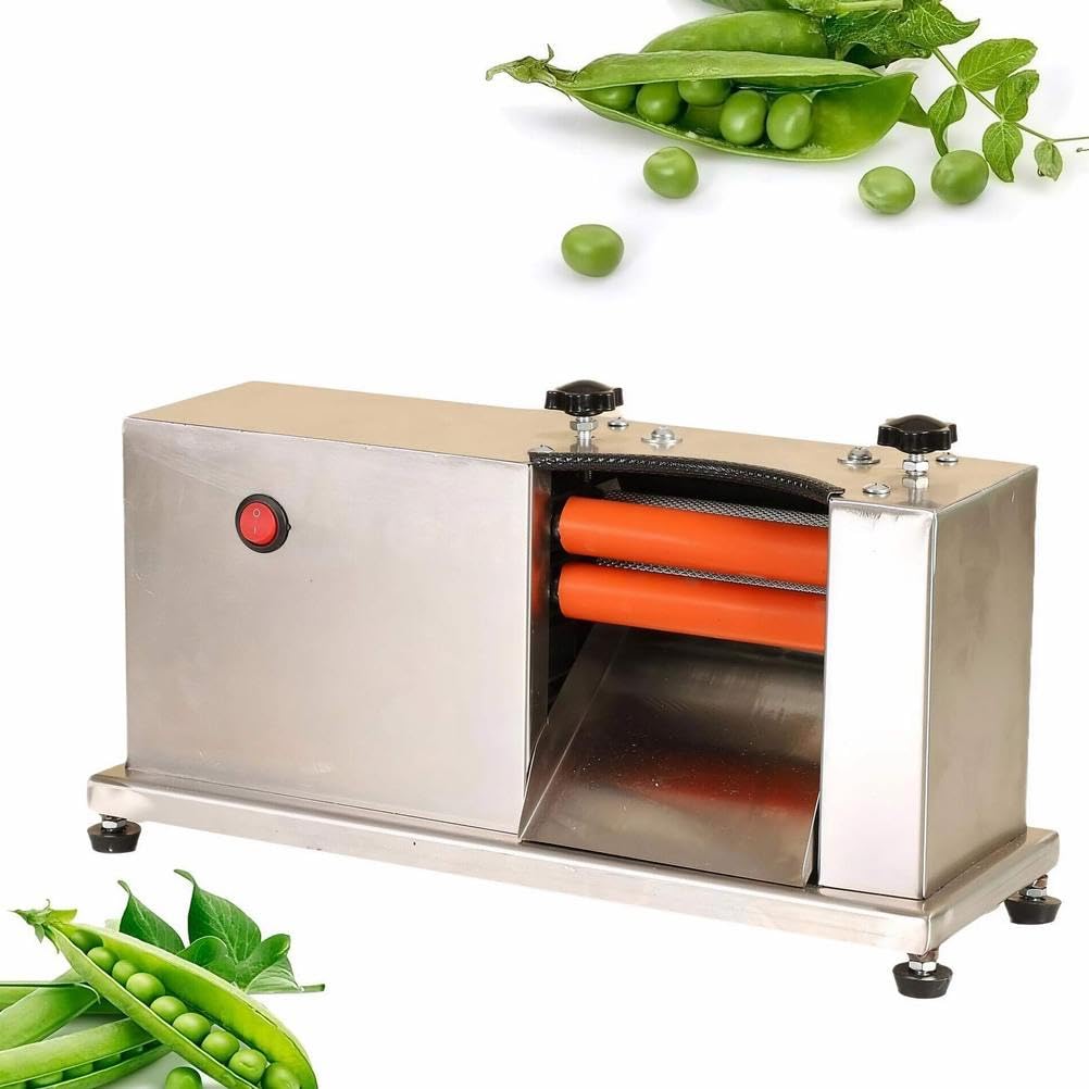 Peladora de guisantes de 100 rpm semiautomática para procesamiento rápido