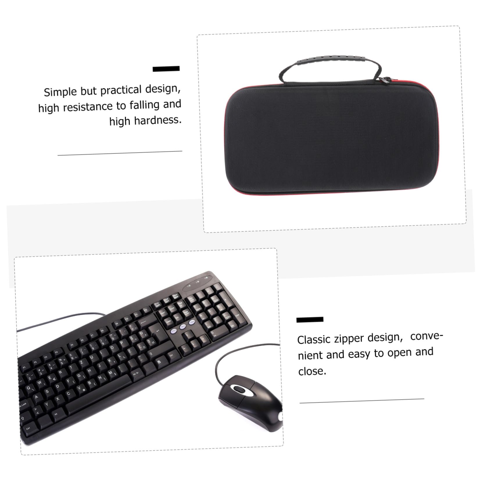 Tofficu Bolsa Protectora Portátil para Teclado Funda Acolchada Resistente Golpes y Desgaste Compatible con Teclados Diseño Compacto para Transporte Fácil