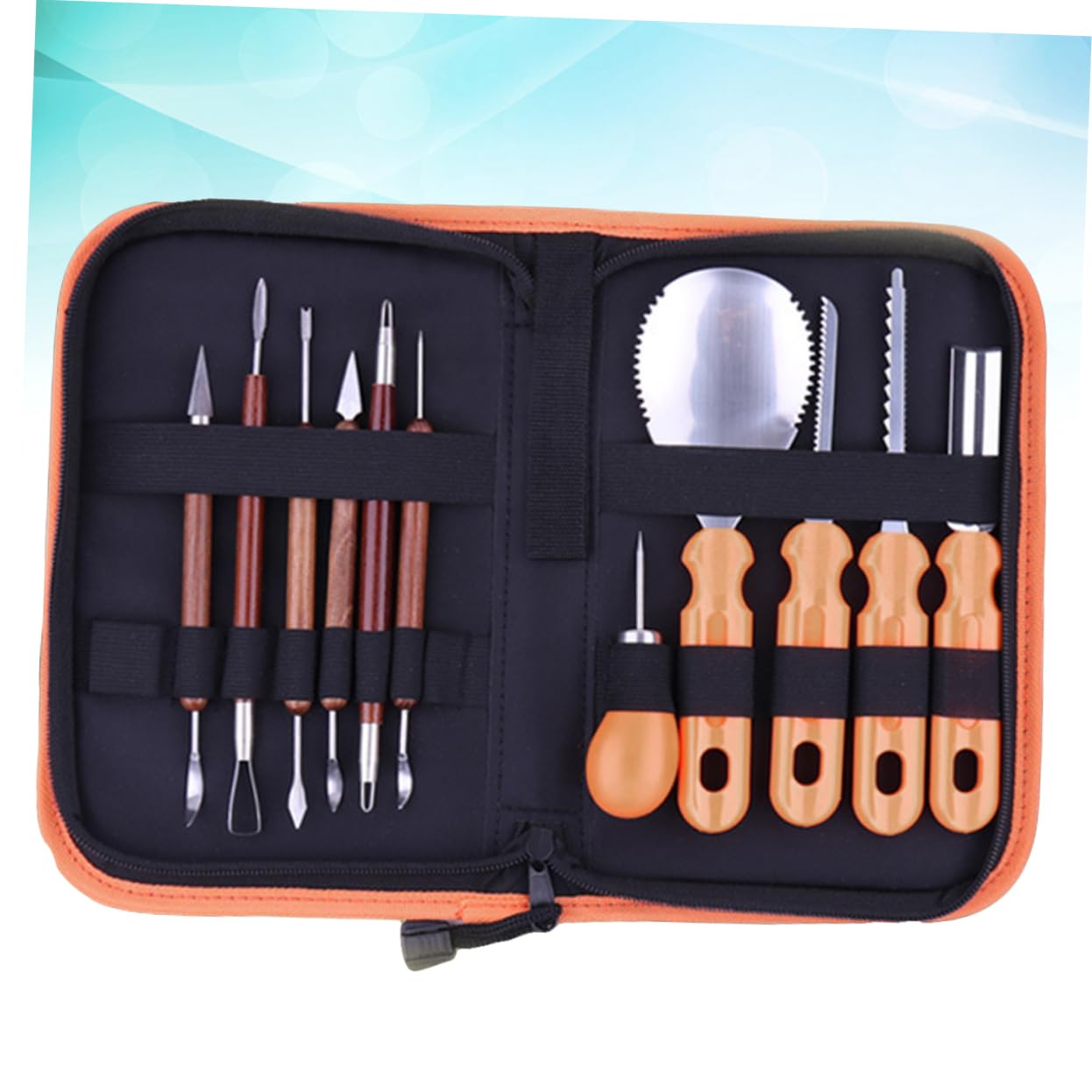 Alipis Pz strumenti di intaglio di Halloween Set di attrezzi per intagliare zucche taglia zucca strumenti per la rasatura della zucca da zucca kit per intagliare