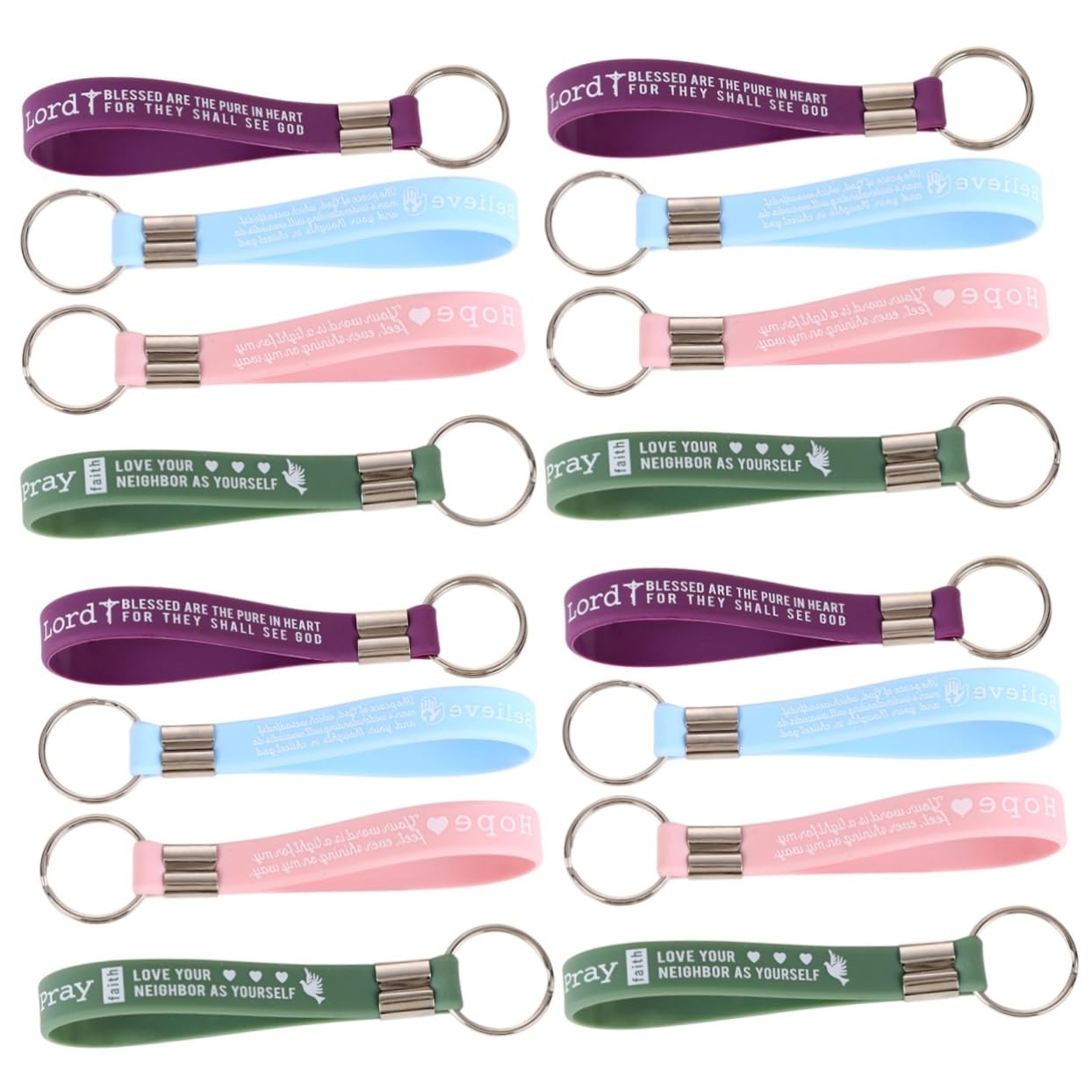Porte-clés Biblique en vrac Mipcase avec dragonne et pendentif Jésus
