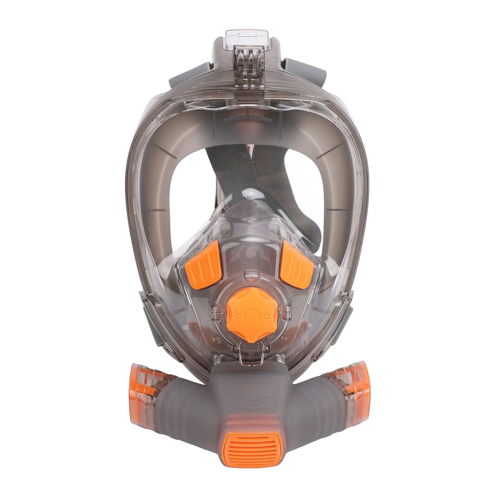 Generic Gafas Panorámicas de Snorkel con Tecnología Antivaho para Exploración Subacuática Naranja Gris