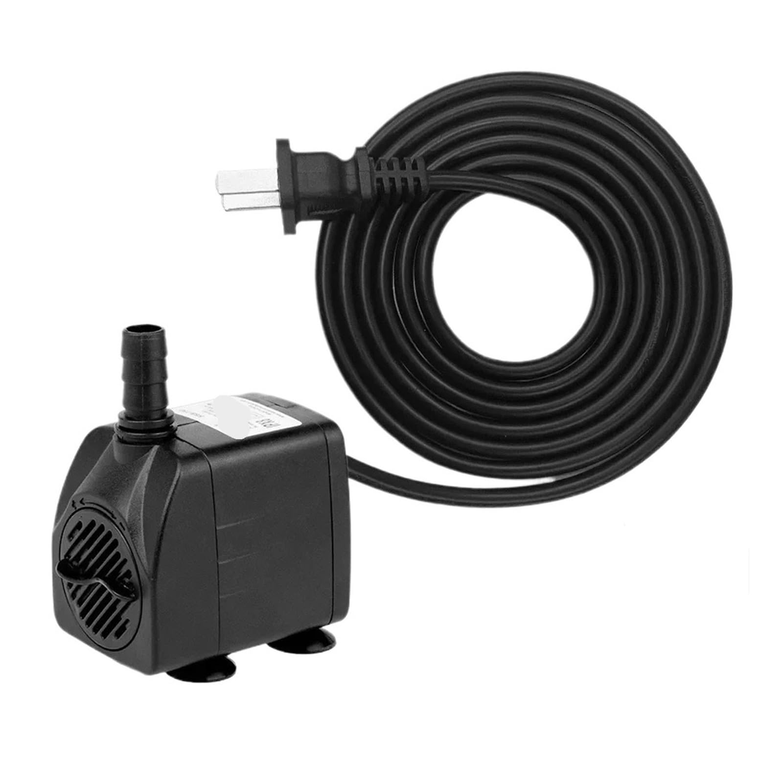 Bomba de agua para pecera Minibomba de agua sumergible de flujo ajustable for acuario, estanque y fuente al aire libre con ventosa inferior.(EU plug HSB950B)