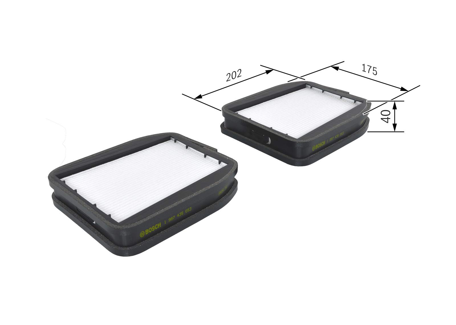 BOSCH Filter, Innenraumluft 1987435053