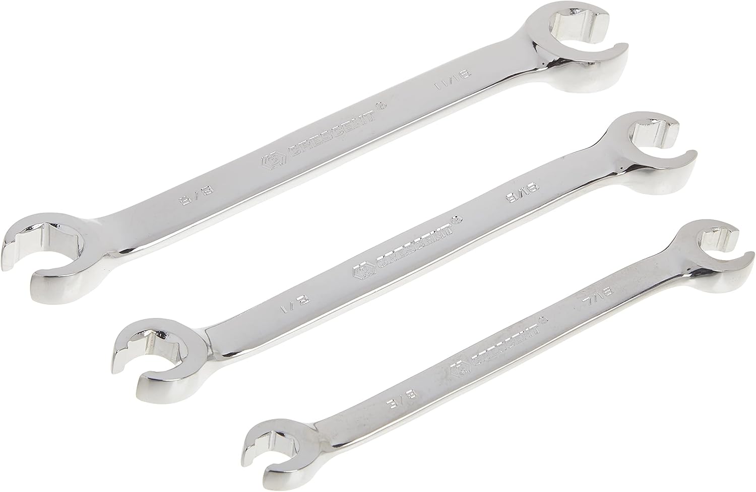 Crescent 3 Pc. Flare Nut SAE Wrench Set - CFNWS0, Grey