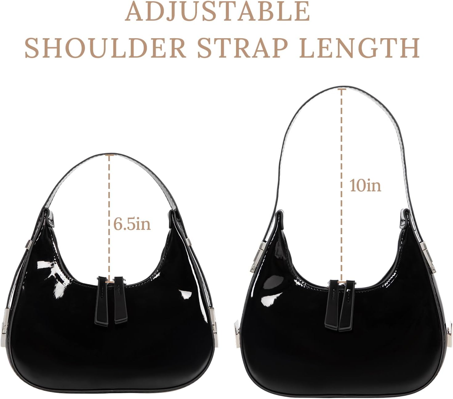 Women's Crescent Shoulder Bags Fashion Y2k 90s Hobo Crescent Handbags,Underarm Shoulder Purse Bag，Upsized Version - Image 5