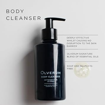 Olverum Body Wash 250ml - Effectively Cleanses Dry or Dehydrated Skin | Nourishing Moisturising Body Cleanser to Help Skin Feel Healthy, Revitalised & Soft (Body Cleanser 250ml)