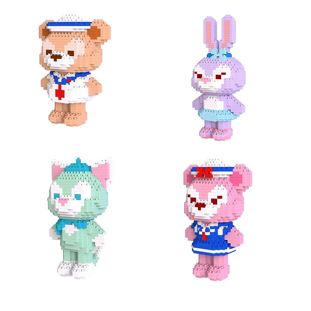 Amazon.co.jp: BAIDEFENG ミニブロックディズニービルディング