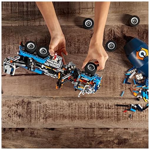 LEGO Building Block Technic Multicolour Plastic Concrete Mixer Truck 42112 Building Set - Image 10