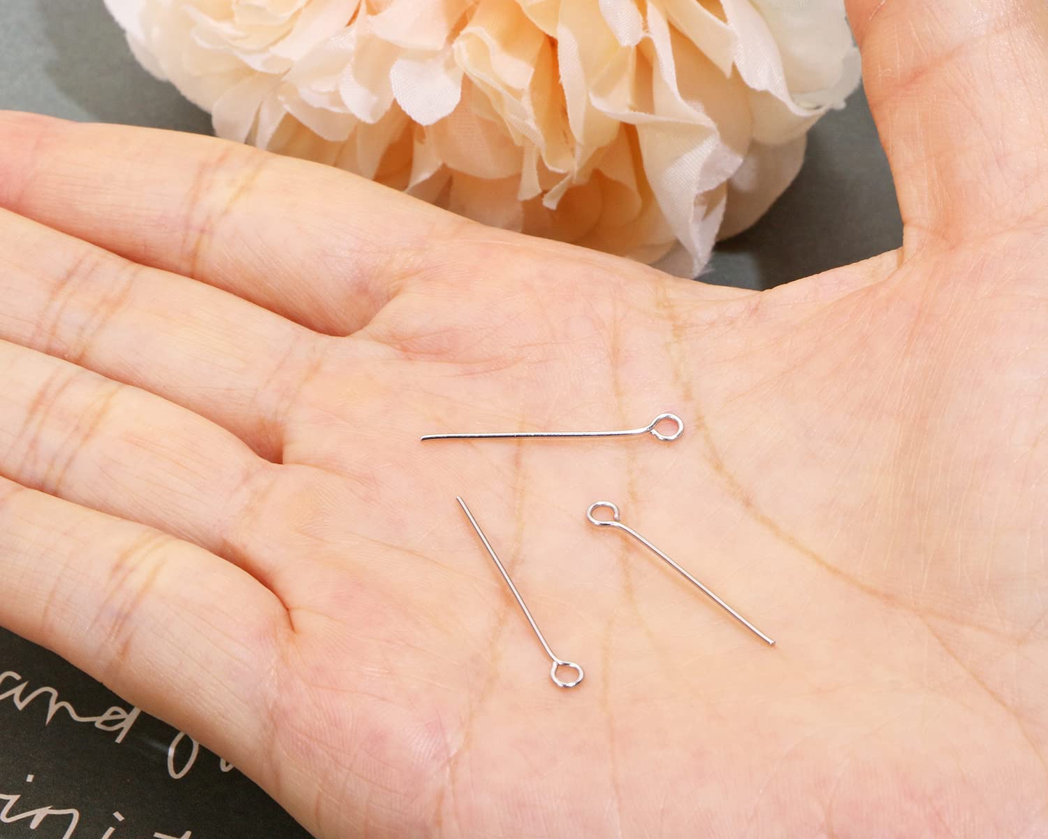 Lot De 1000 épingles à Tête Métalliques - Mini Eye Pins Pour Bijoux Et Perles - Occasion