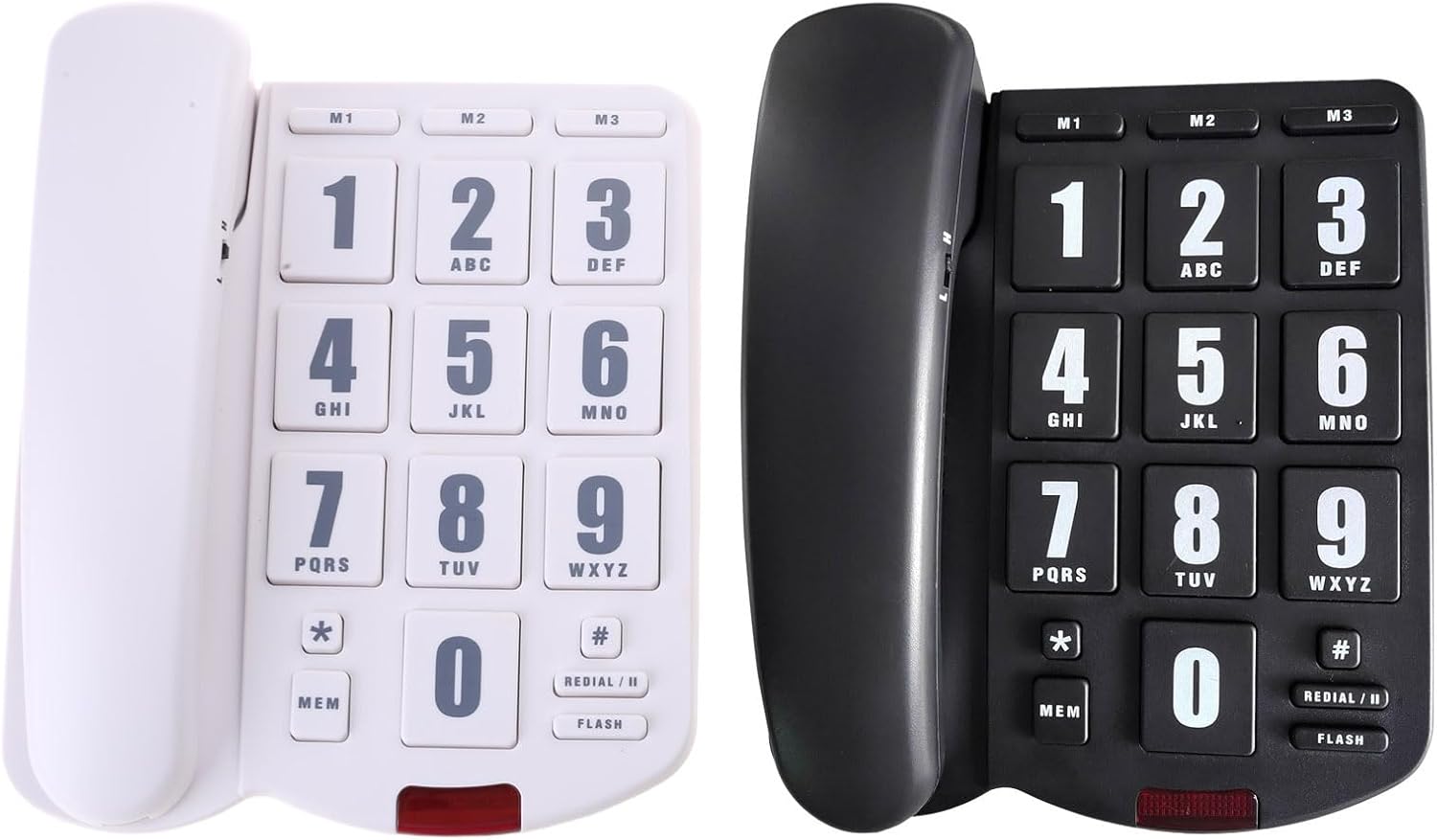 Fixed Landline Phone Big Button Amplified Home with Loud Desk Telephone for Elderly and Low Vision Users Fixed Landline Big Button Amplified Home with Loud Desk Telephone for Elderly and