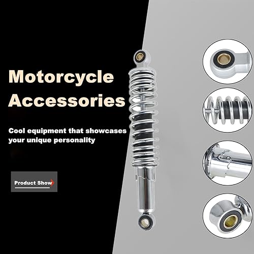 Miniatura 6 de 1 par 12.5 12.598 in motocicleta universal amortiguadores traseros reemplazo para Yamaha Kawasaki Suzuki Sportster XL883 1200 Dirt Bike ATV Go Kart