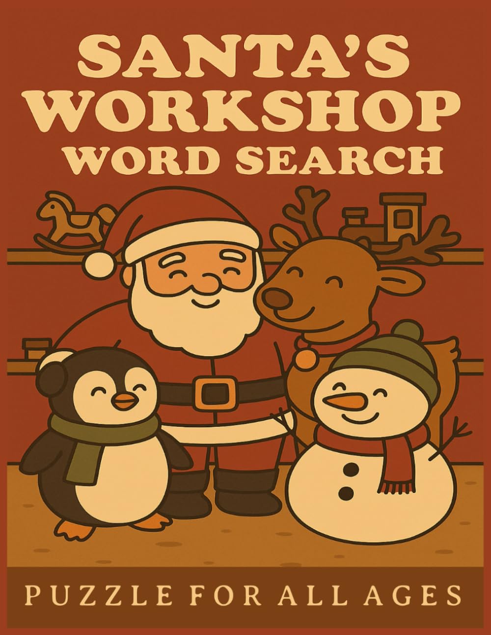 Santa’s Workshop Word Search: 55 Jolly and Festive Puzzles Featuring Santa, Reindeer, Gifts, and Holiday Cheer