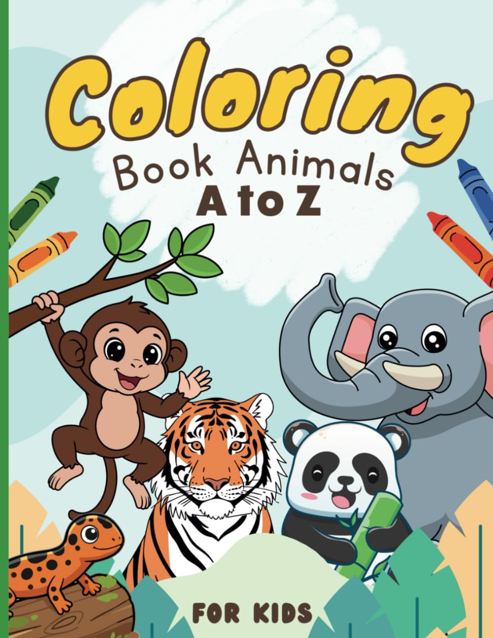 Coloring book animals A to Z: For kids