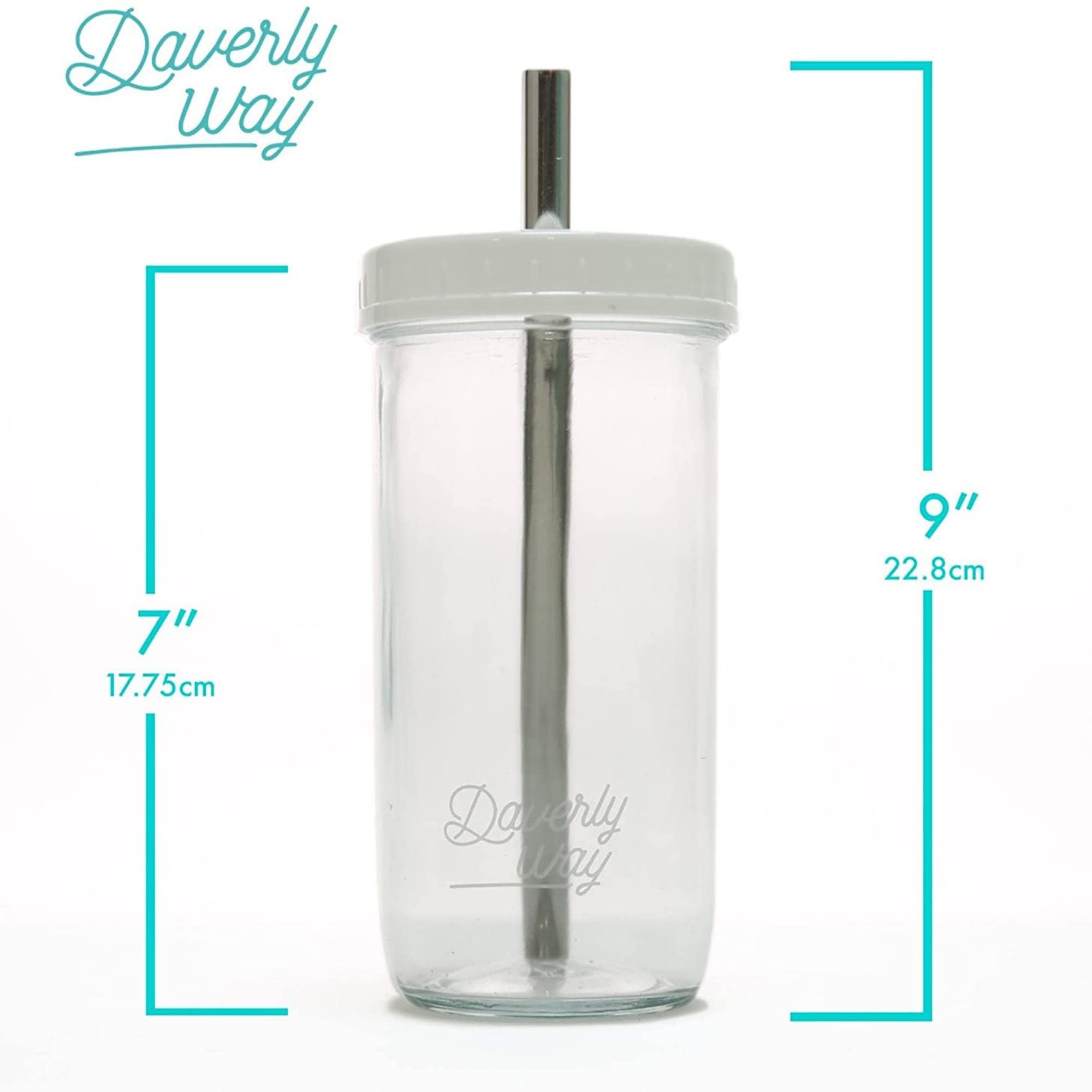 Lot de 2 verres à thé Bubble avec couvercle et paille, 730 ml, gobelets à thé réutilisables, bouteilles de voyage, pour milkshakes, jus, smoothies (blanc
