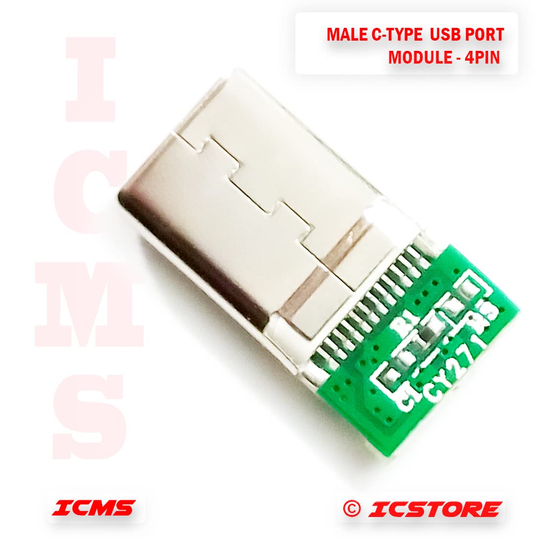 USB Port Cards - 5 Pack C Type Male -5