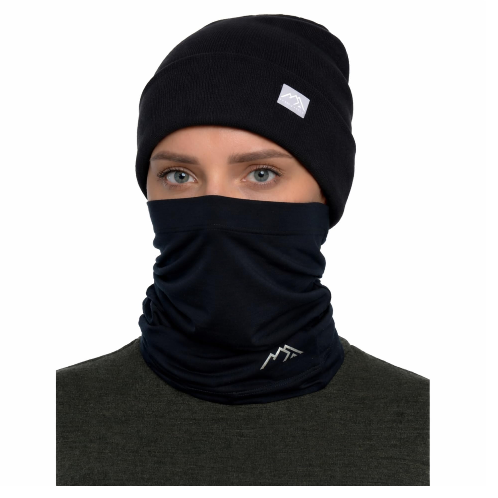 Gorro y Braga de Cuello 100% Lana Merino para Mujer y Hombre