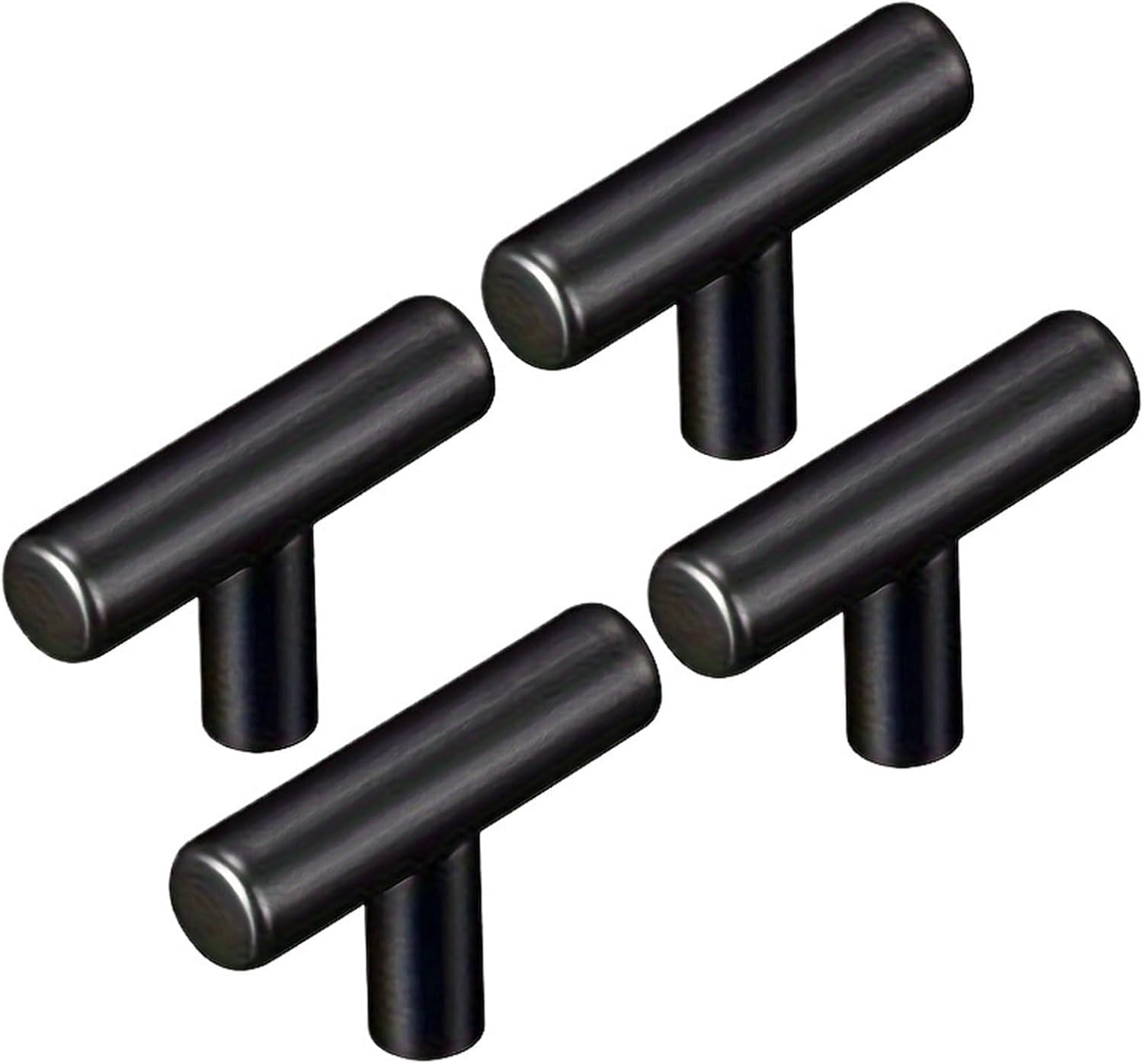 Gkirqvpe 10Pcs Black Cabinet Knobs, Pack Of 10 Stainless Steel Cabinet Handles Multicolor(10Pcs Black)