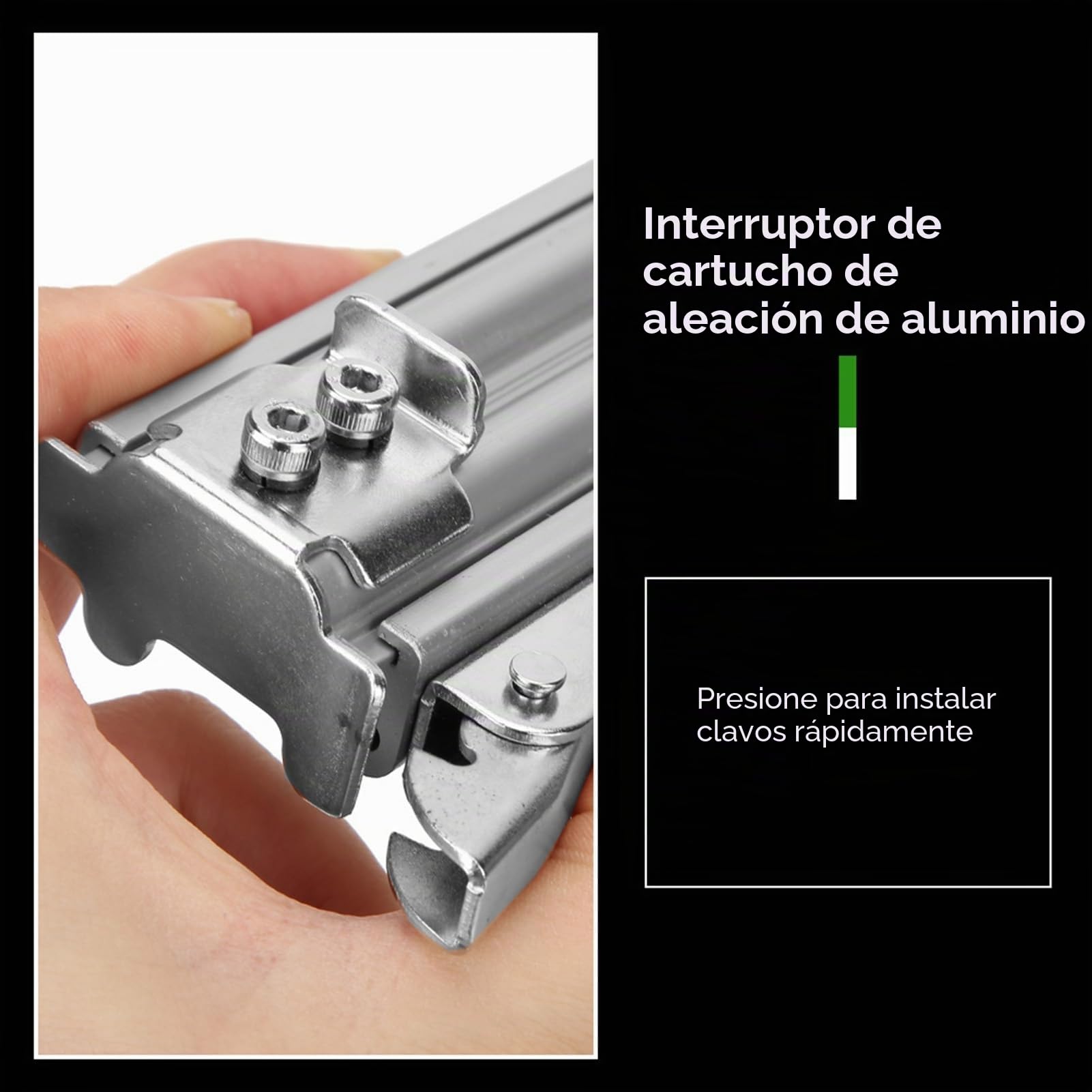 Pistola de Clavos Eléctrica, Clavadora Eléctrica con Cable de 1800 W, Pistola Grapadora Eléctrica con Capacidad de Encuadernación de 100 Clavos con Agarre Suave Ergonómico para
