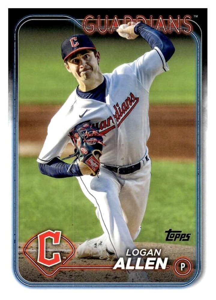 Amazon.com: 2024 Topps #339 Logan Allen Cleveland Guardians
