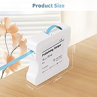 Vista 7 de Tiras de pulido dental, tiras abrasivas y de acabado de dientes de 0.157 in x 19.7 ft, herramienta de limpieza de cuidado bucal interdental - lijado