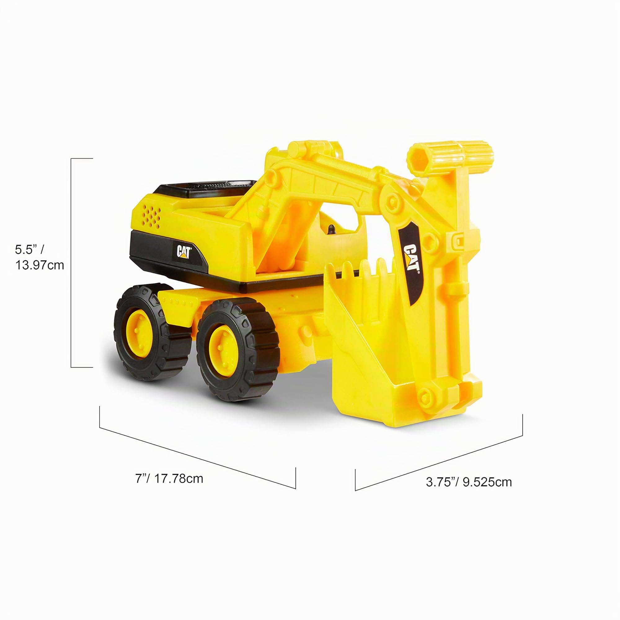 CatToysOfficial Set de Vehículos de Construcción de Juguete | Camión Volquete, Pala Cargadora, Excavadora | Partes Articuladas | Cat Toy Regalos y Juguetes para Niños de 3 Años o Más