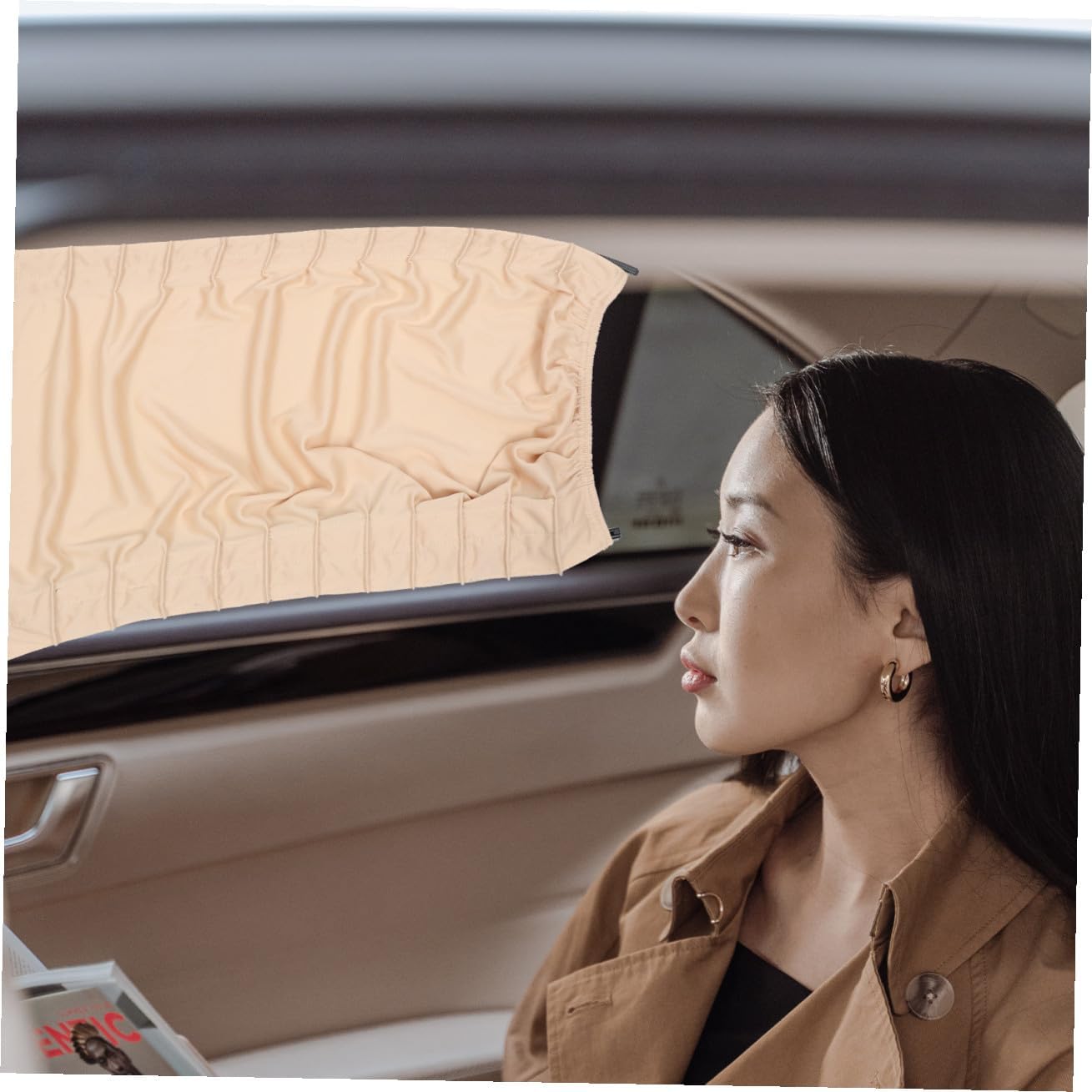 Bendable Car Window Curtains Polyester Sun Shades