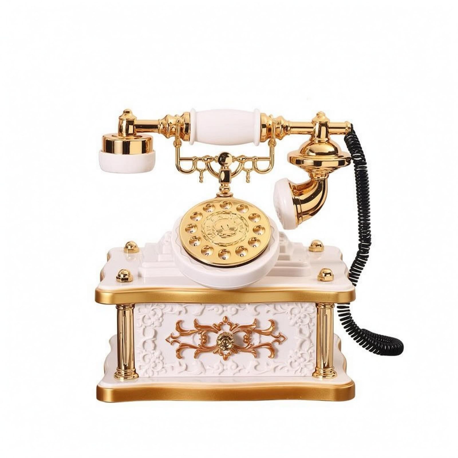 Teléfono antiguo musical para decorar espacios vacíos 8