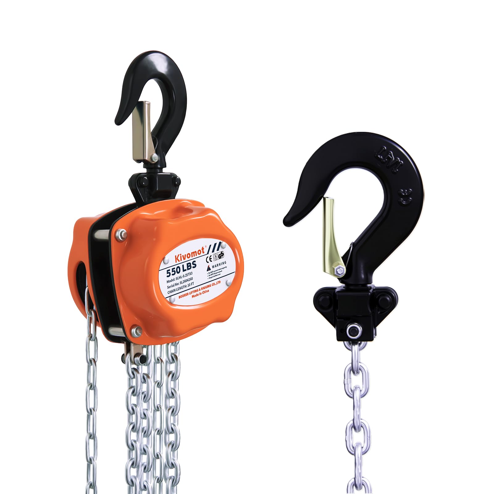 Manual Chain Hoist - 550 lb / 1,100 lb Capacity -1 Manual Chain Hoist - 550 lb / 1,100 lb Capacity -1